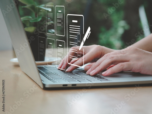 Questionnaire or form survey opinion checkbox online, Take a questionnaire or test to choose the most correct answer. in the online questionnaire