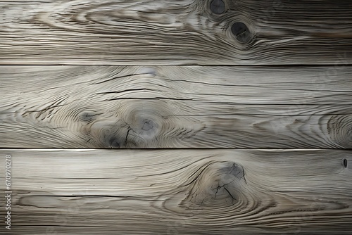 AI illustration of wooden planks weathered by sun, rain, and wind photo