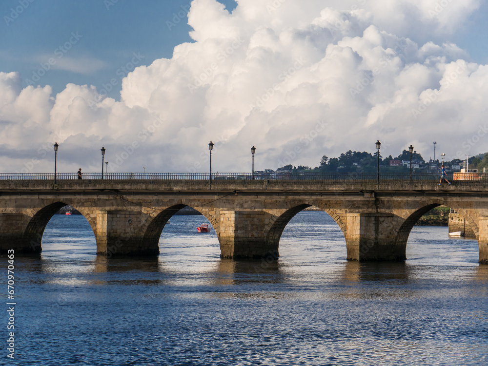 Misericordia bridge in Viveiro, Lugo, Galicia, Spain