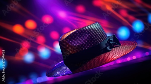 Stage Hat with Bokeh Effect