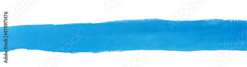 Niebieski pas namalowany pastelą olejną. Transparentne tło.	