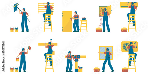 Home Repair Work Illustration