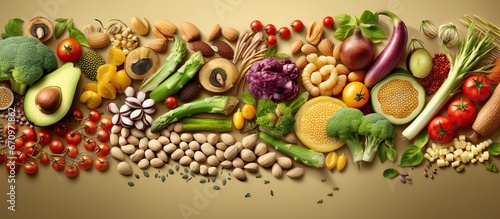 ingredients for cooking, fresh vegetables and grains © Muhammad