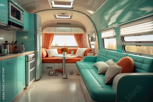 Modern camper van interior design