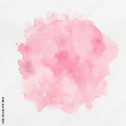 Pink splashes, Abstract pink watercolor background texture on white, hand painted on paper