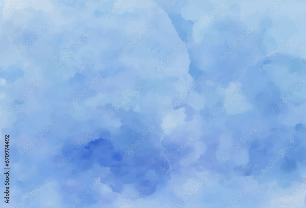 Blue watercolor background, watercolor background with watercolor