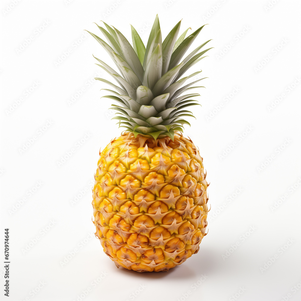 pineapple isolated in white background pineapple isolated in white background