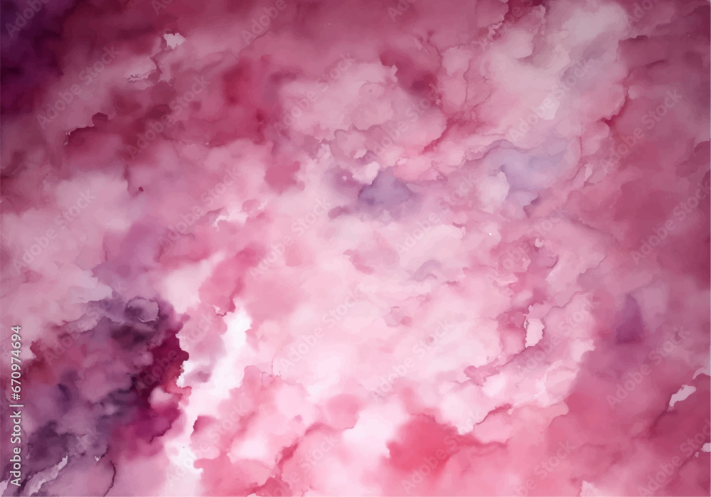 Fototapeta premium Pink watercolor background
