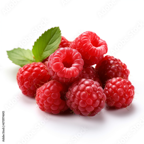 raspberry isolated in white background