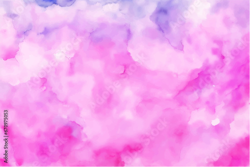 Pink watercolor background, Pink watercolor banner © Atsy