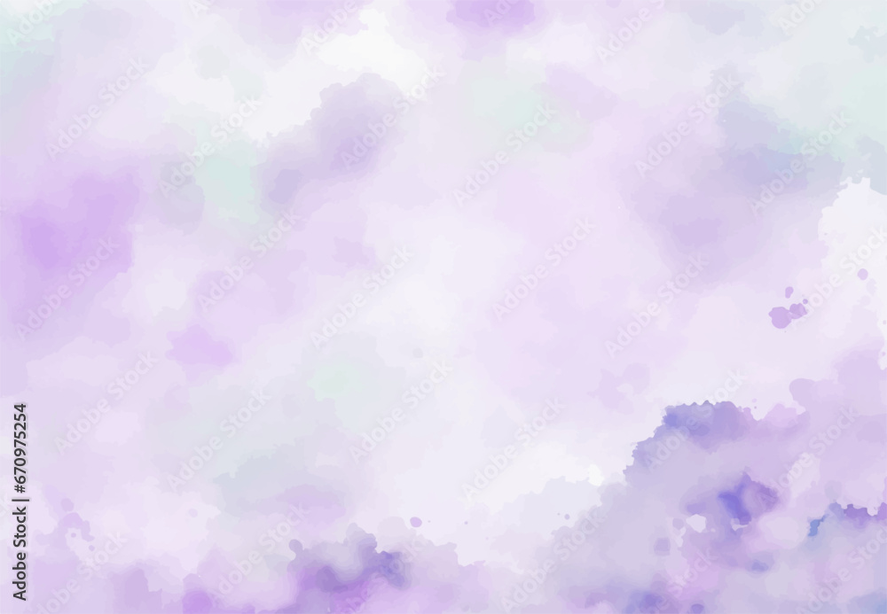 abstract watercolor background with clouds, Purple watercolor