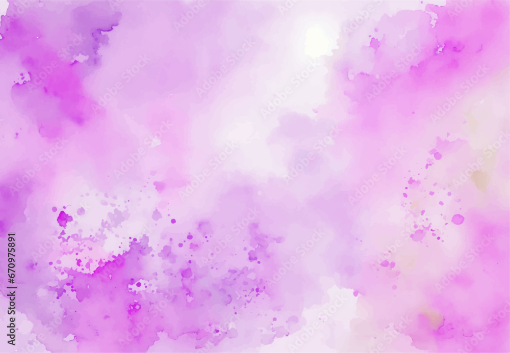 Abstract pink watercolor background. Paint brush paper textured