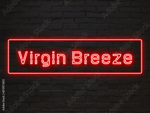 Virgin Breeze のネオン文字