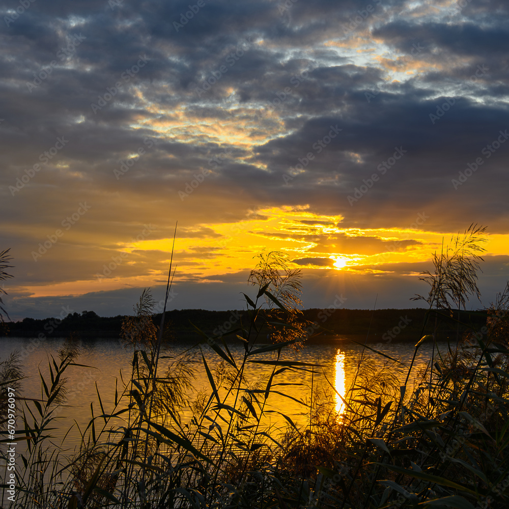 Rangsdorfer See im Sonnenuntergang