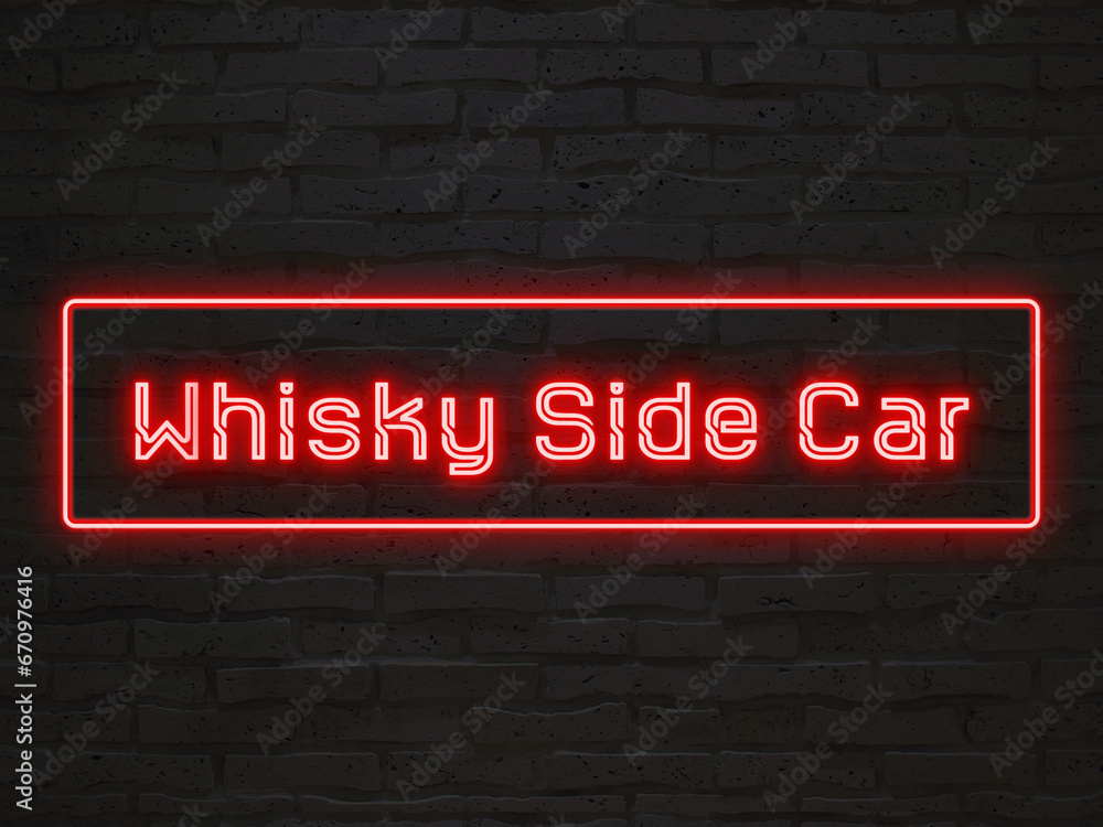 Whisky Side Car のネオン文字