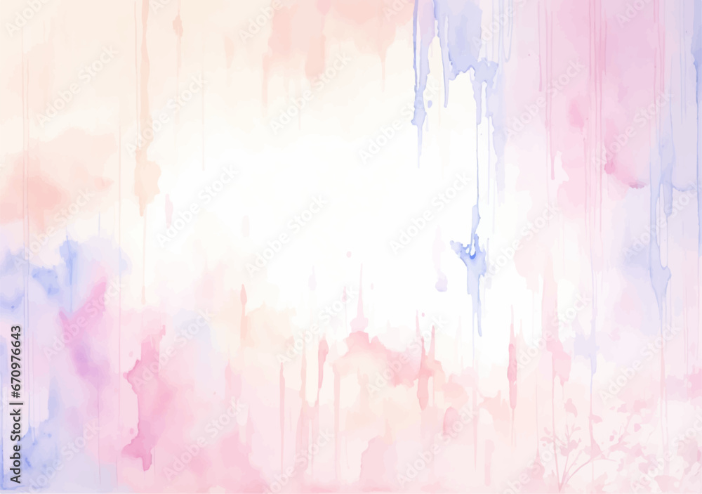 Abstract Pink watercolor background with colors, abstract watercolor background with watercolor splashes