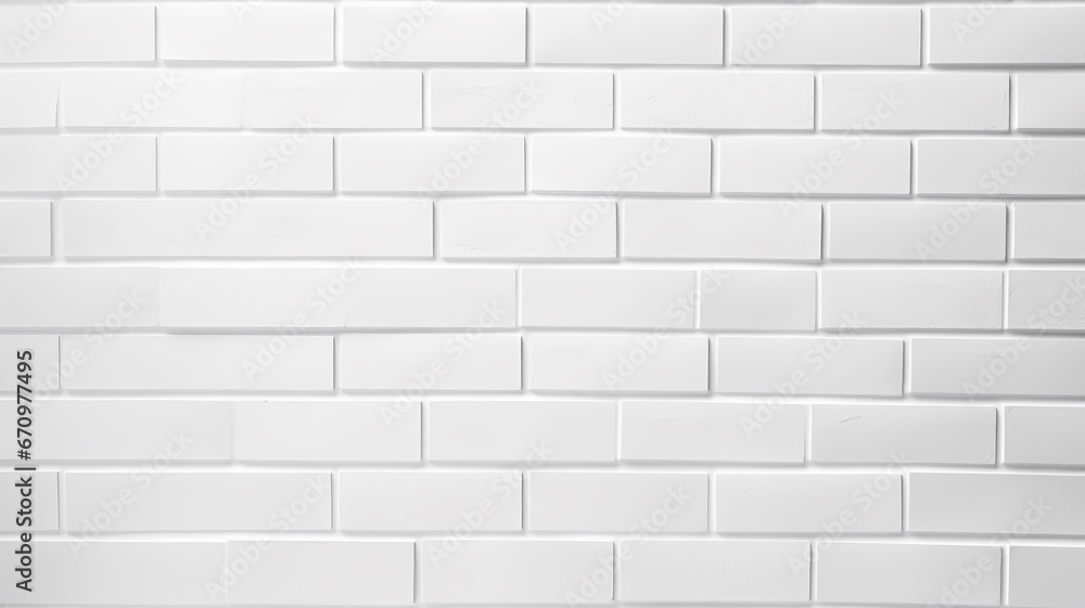 Naklejka premium BACKGROUND WHITE BRICK WALL
