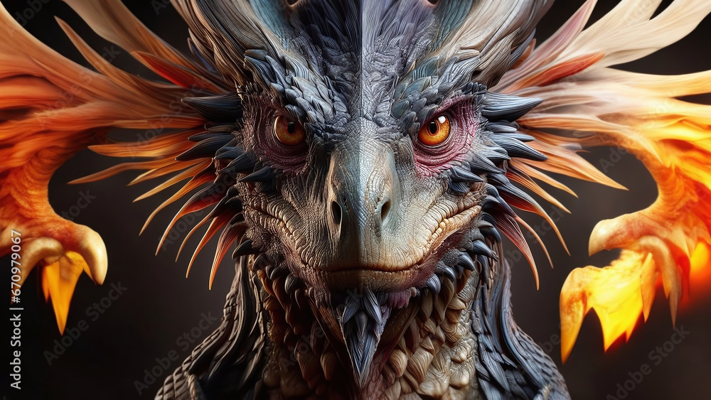 Fototapeta premium AI Generated Realistic Cyberpunk Cat Wallpaper