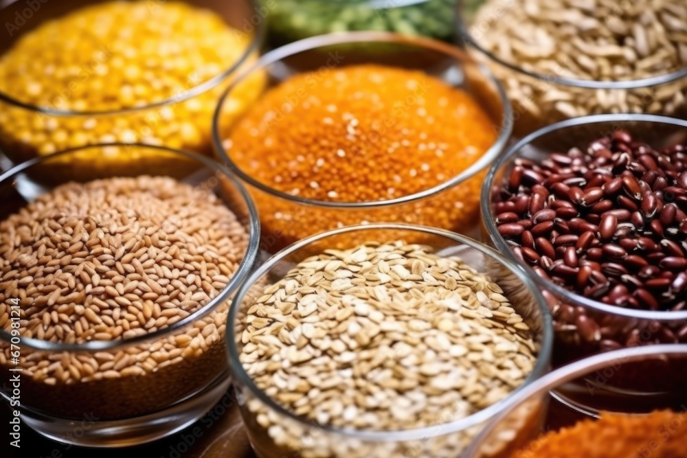 detailed shot of various grains used in liqueur production detailed shot of various grains used in liqueur production