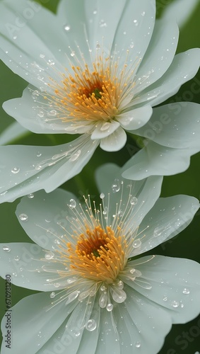 daisy with drops