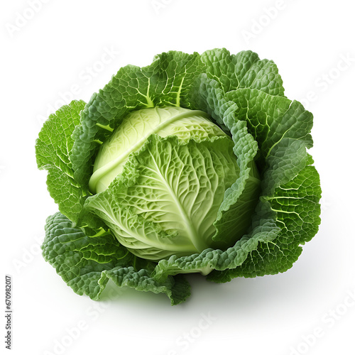 cabbage isolated in white background