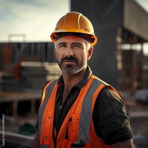 Construction worker close up © Tom