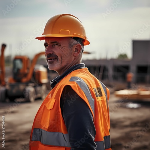 Construction worker close up
