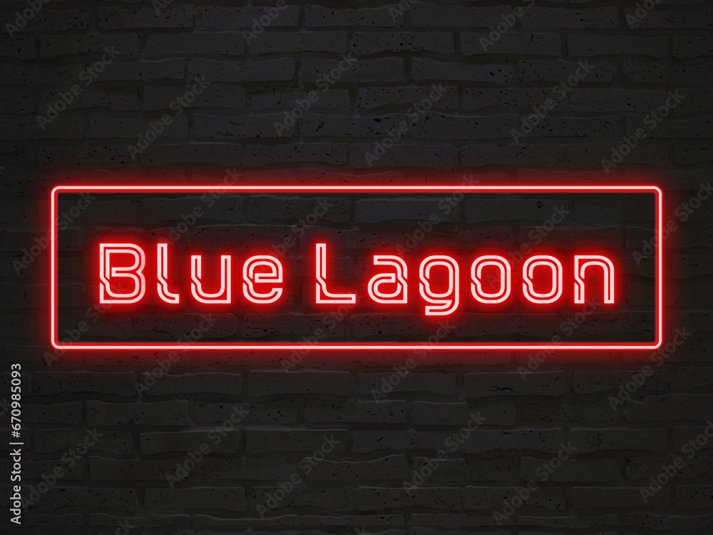Blue Lagoon のネオン文字