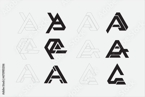 A alphabet letter vector symbol logo