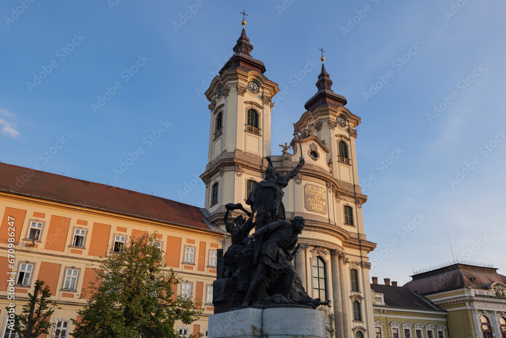 Eger city in Hungary , architecture and buildings