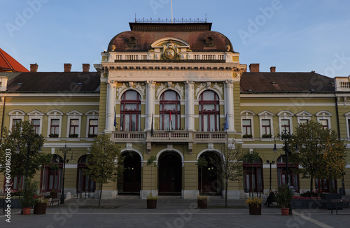 Eger city in Hungary , architecture and buildings