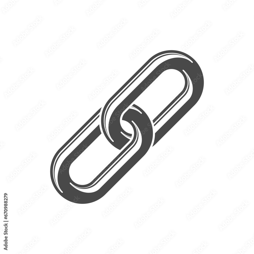 Black chain link icon, hyperlink sign. Vector EPS 10 Black chain link icon, hyperlink sign. Vector EPS 10