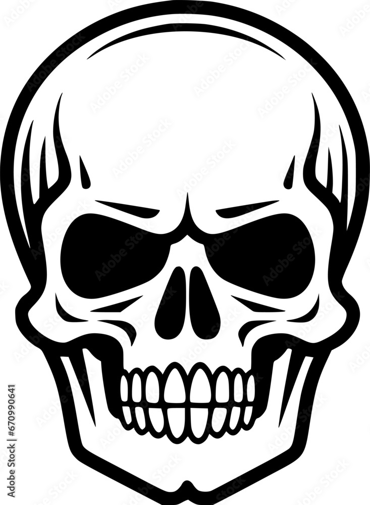 Skull | Minimalist and Simple Silhouette - Vector illustration Skull | Minimalist and Simple Silhouette - Vector illustration