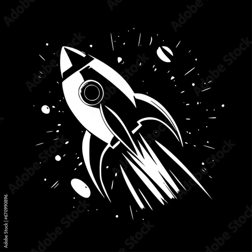 Space | Minimalist and Simple Silhouette - Vector illustration