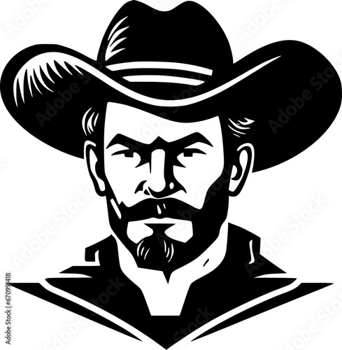 Western - High Quality Vector Logo - Vector illustration ideal for T-shirt graphic