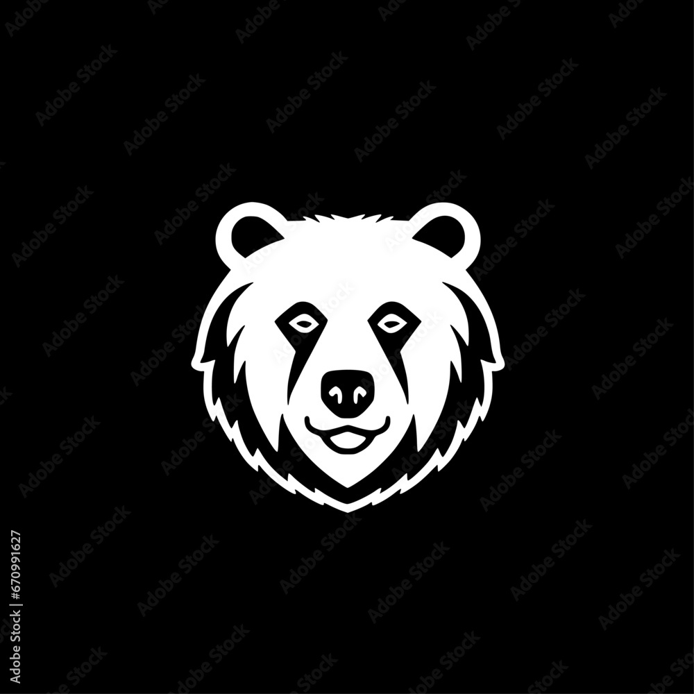 Bear | Minimalist and Simple Silhouette - Vector illustration