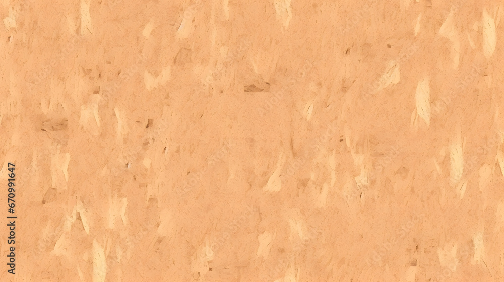 Seamless compressed wood particle board background texture. Tileable light brown pressed redwood, pine or oak fiberboard, plywood or OSB Oriented strand board backdrop pattern