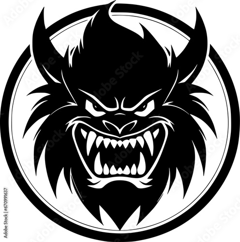 Beast - Minimalist and Flat Logo - Vector illustration