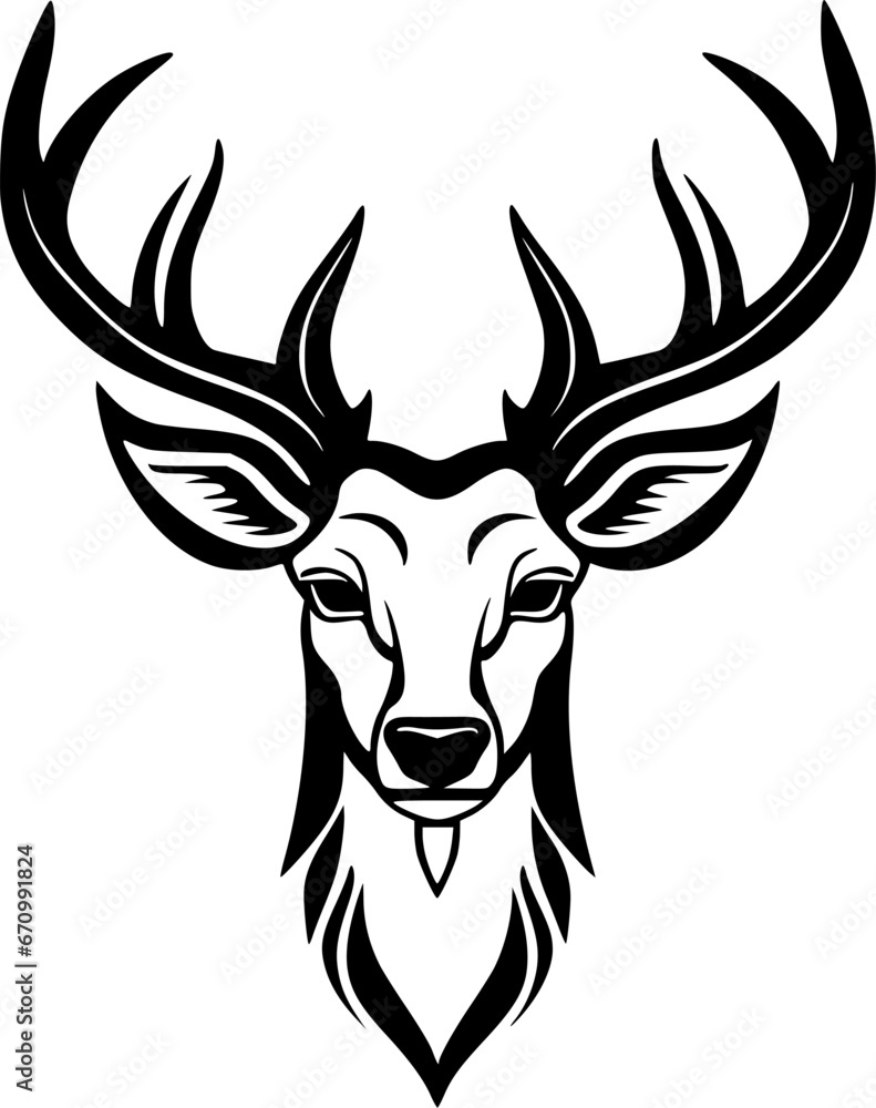 Fototapeta premium Dear | Minimalist and Simple Silhouette - Vector illustration