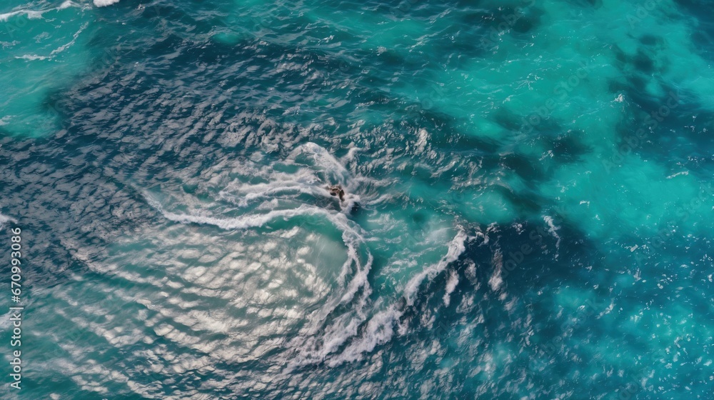 Bird's-eye view of the sea