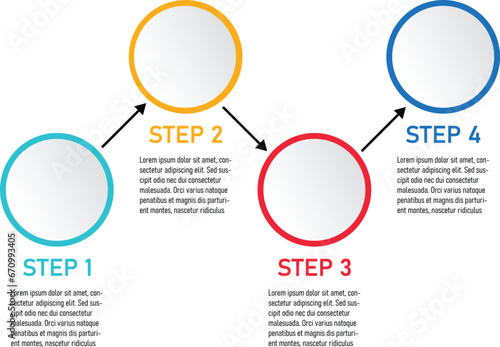 Infographics design vector and marketing icons can be used for workflow layout. Vector illustration