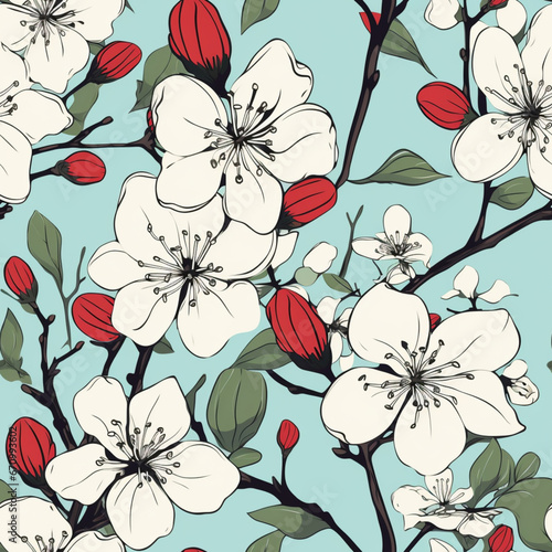 seamless floral background