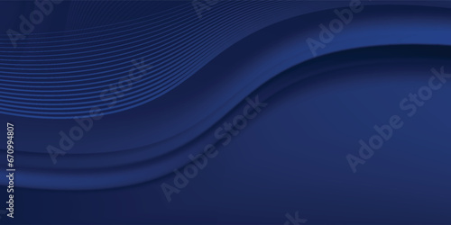 Dark blue premium background design with diagonal dark blue line pattern. Premium background design with diagonal dark blue stripes pattern. Vector horizontal template for digital luxury dark blue 