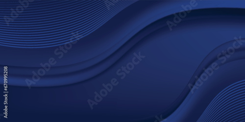 Dark blue premium background design with diagonal dark blue line pattern. Premium background design with diagonal dark blue stripes pattern. Vector horizontal  dark blue modern photo
