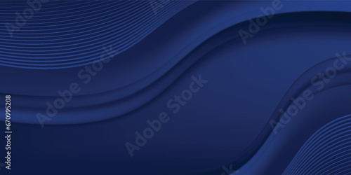 Dark blue premium background design with diagonal dark blue line pattern. Premium background design with diagonal dark blue stripes pattern. Vector horizontal dark blue modern