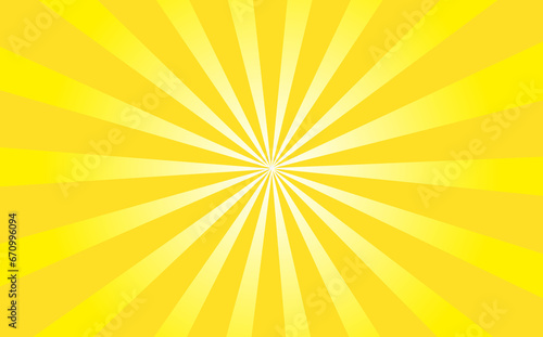 黄色い集中線の背景素材