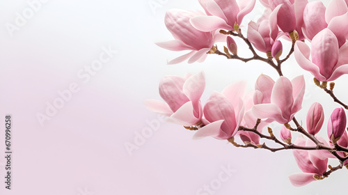 Flowers composition. Frame made of pink flowers on pastel pink background. Valentine's day, mother's day, women's day concept. Flat lay, top view, copy space