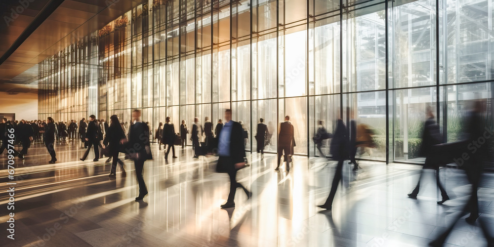 business successful people double exposure with highrise modern city office building business people standing together success agreement and working together