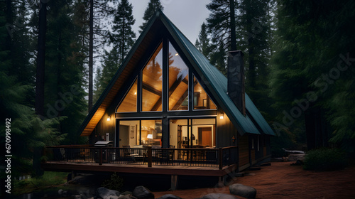 A peaceful mountain cabin nestled in the woods., cottage nestled in the woods, Home Through The Woods