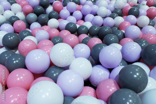 balls for a dry pool a pool with balls of pastel colors